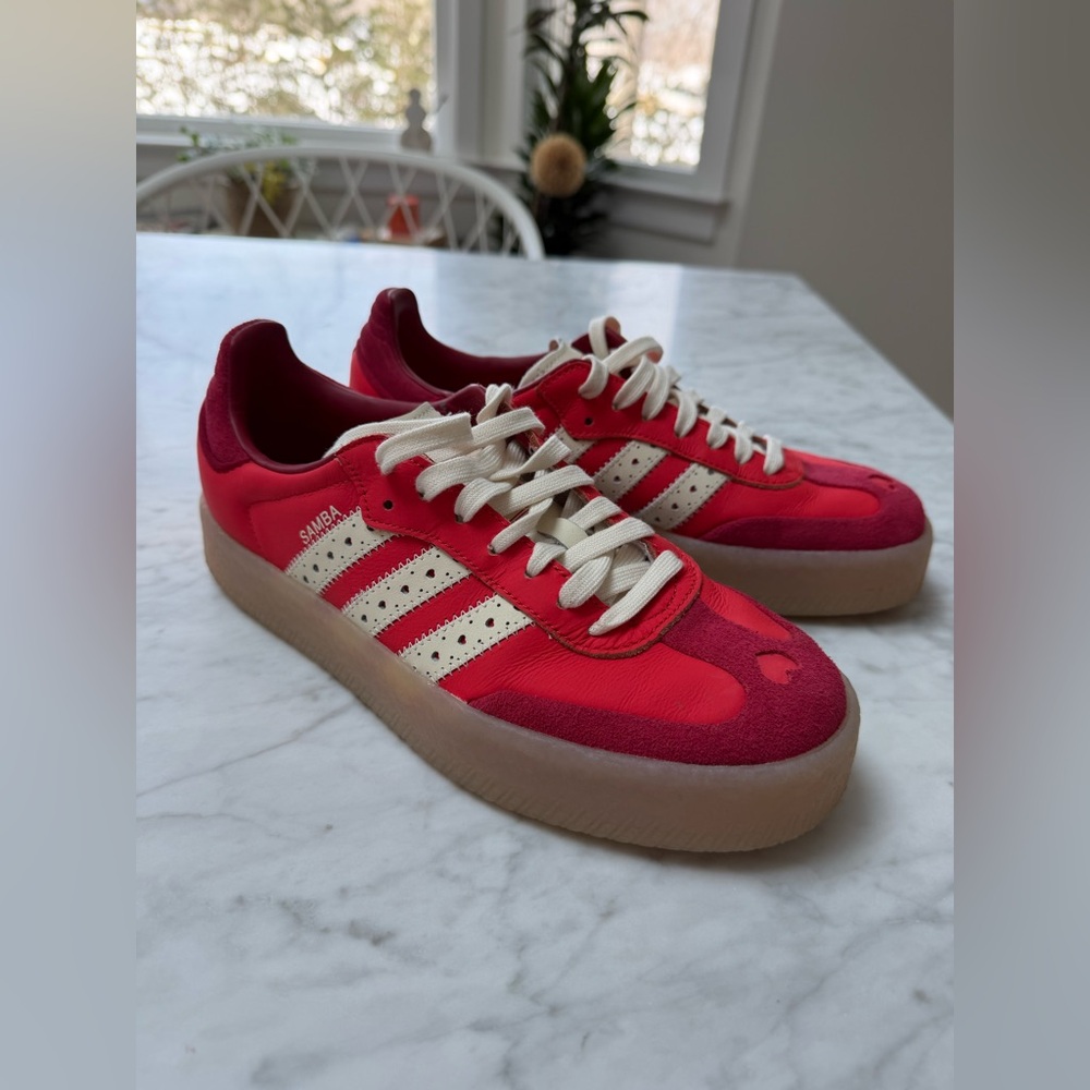 Adidas Samba Valentine's Day - Bright Red/Cream White/Team Victory Red sneakers